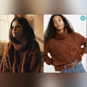 Madewell Somervell Cowl Neck Sweater in Rich Brown